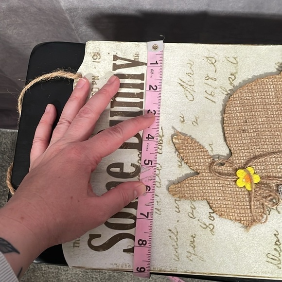 Some Bunny Loves You Easter Bunny Hanging Sign | Spring Easter NWT - Picture 7 of 7